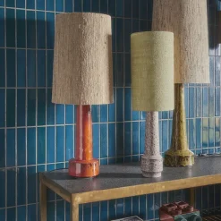 Abat-Jour En Soie Conique O 36 Cm - Naturel-HK Living