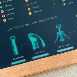Affiche Carte A Gratter - La France Des Vins-Sélectionné par Fleux Sale