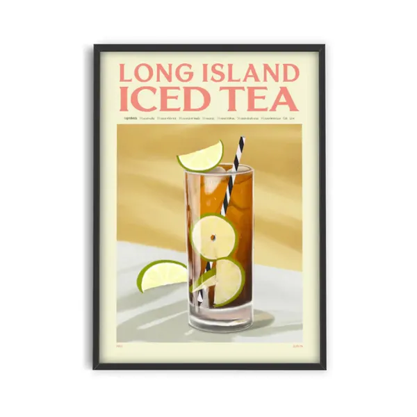 Affiche Cocktail - Elin Pk - Long Island Iced Tea-PSTR Studio Discount