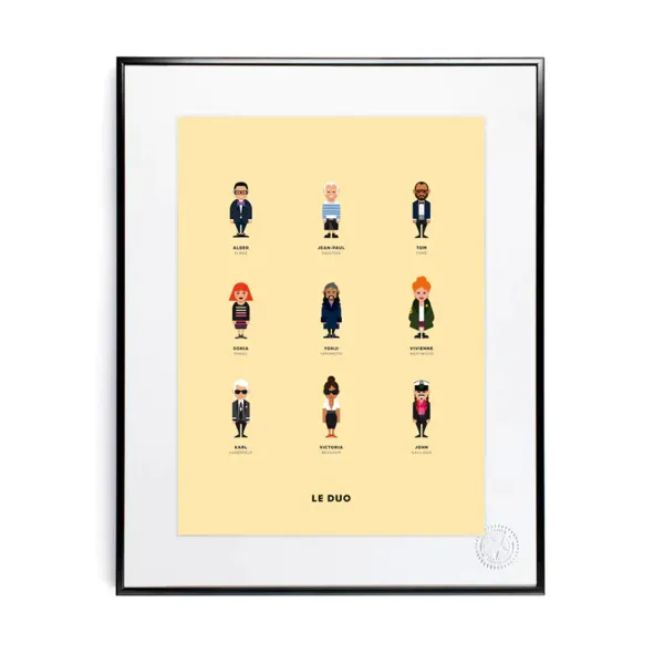 Affiche Le Duo Createurs - 40 X 50 Cm-Image Republic Online