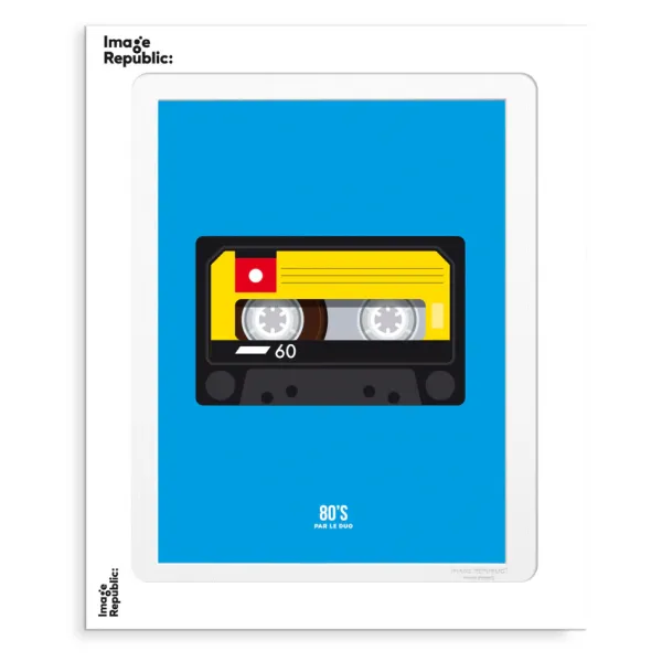 Affiche Le Duo 80'S K7 Audio 02 - 30 X 40 Cm-Image Republic