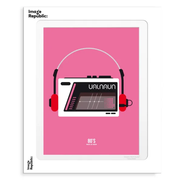 Affiche Le Duo 80'S Walkman - 40 X 50 Cm-Image Republic Outlet