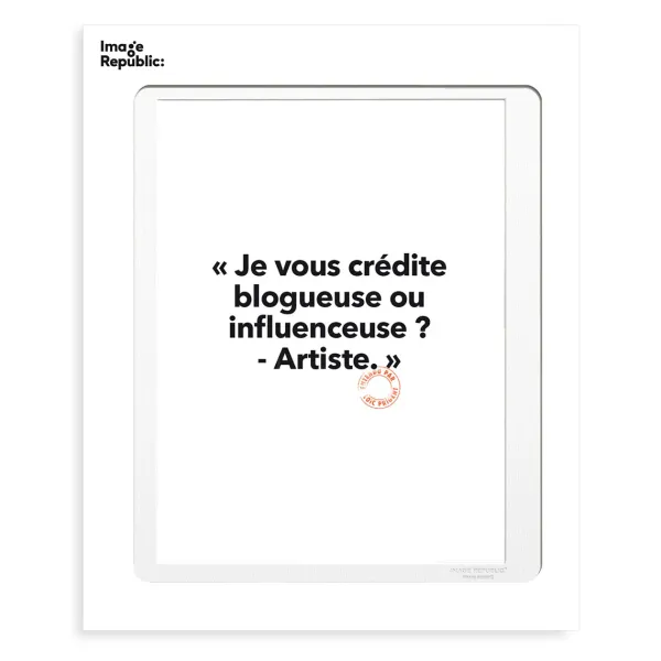 Affiche Loic Prigent Je Vous Credite - 30 X 40 Cm-Image Republic Best