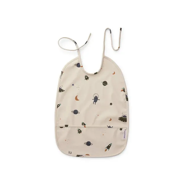 Bavoir Lai Impermeable En Polyester Recycle Espace - Sable-Liewood Discount