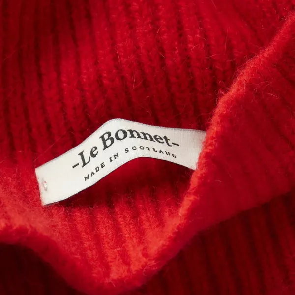 Bonnet En Laine Melangee - Crimson-Le Bonnet Hot