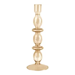 Bougeoir Art Bubbles En Verre - H 24 X O 8.5 Cm-Sélectionné par Fleux Online