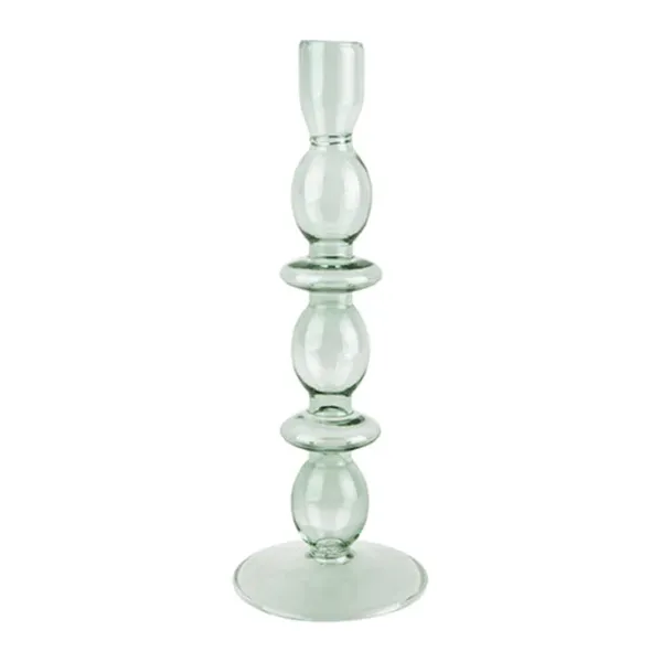 Bougeoir Art Bubbles En Verre - H 24 X O 8.5 Cm-Sélectionné par Fleux Online