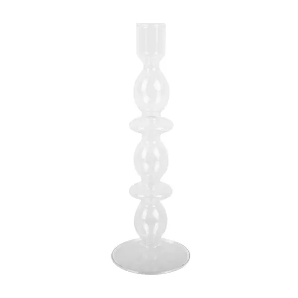 Bougeoir Art Bubbles En Verre - H 24 X O 8.5 Cm-Sélectionné par Fleux Online