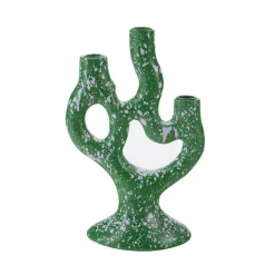 Bougeoir Tachete - H 30 Cm - Vert-Sélectionné par Fleux Outlet
