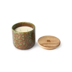 Bougie En Cire Vegetale Parfumee - Jasmin Et Rose-HK Living Hot