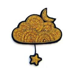 Broche Nuage Or Et Etoile-Macon&Lesquoy