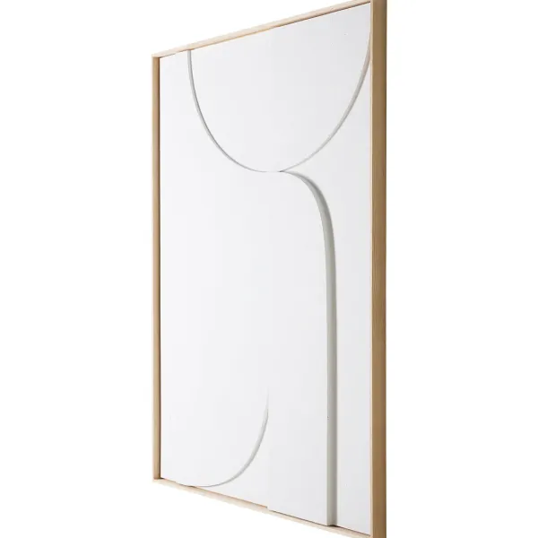 Cadre Relief Art B - 100 X 123 Cm - Blanc Xl-HK Living Hot