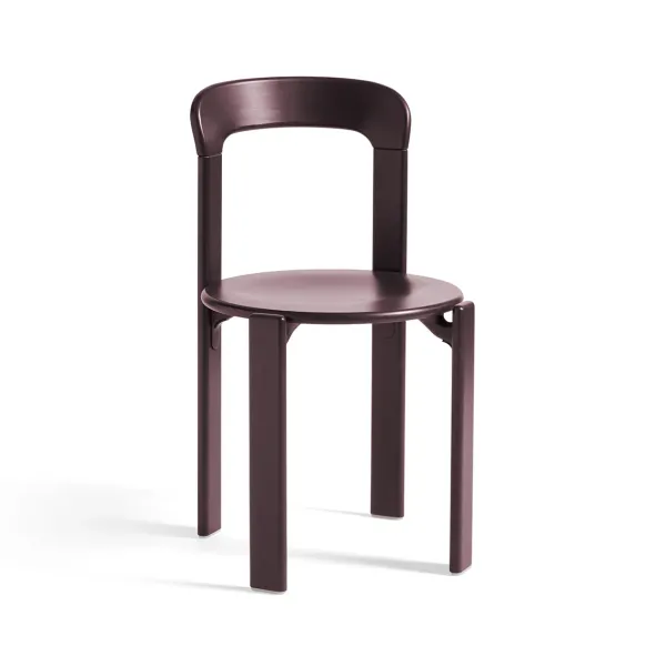 Chaise Rey En Hetre - O 49 X H 80 Cm - Rouge-Hay Hot