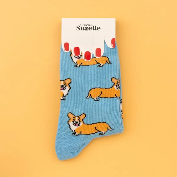 Chaussettes Corgi 35/44-Coucou Suzette Best