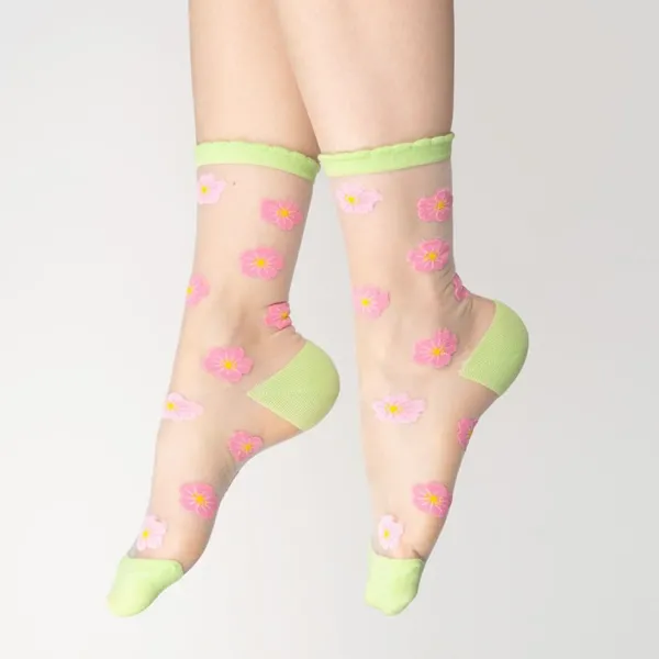 Chaussettes Transparentes Sakura-Coucou Suzette Outlet