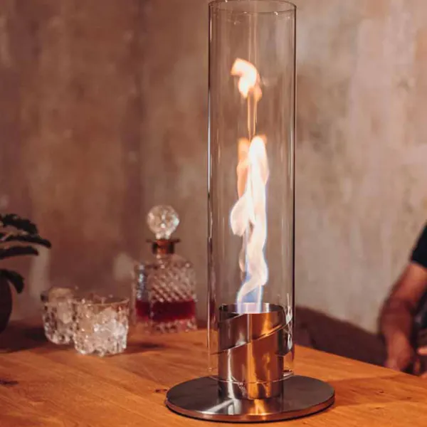 Cheminee / Feu De Table Spin 90 - O 19 X 40,5 Cm - Or-Höfats