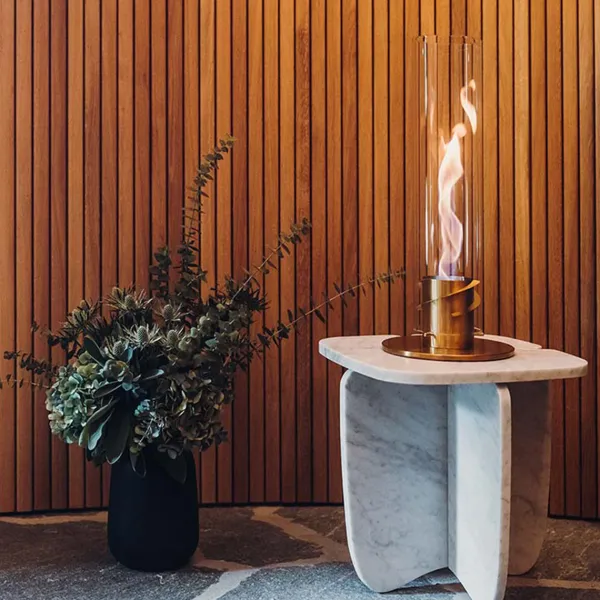 Cheminee / Feu De Table Spin 90 - O 19 X 40,5 Cm - Or-Höfats