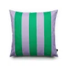 Coussin A Rayures - 60 X 60 Cm - Vert/Violet-FEST Amsterdam Sale