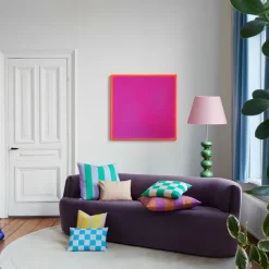 Coussin Checks - 45 X 45 Cm - Vert/Sable-FEST Amsterdam New