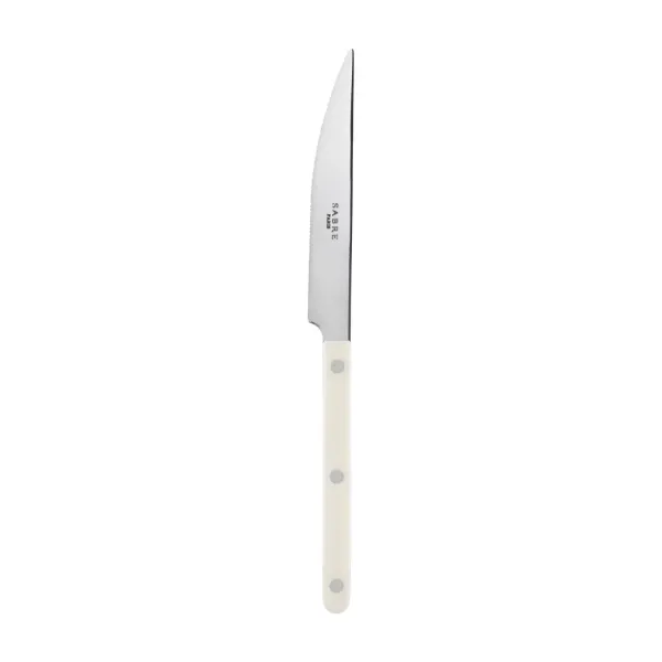 Couteau De Table Bistrot Uni - Ivoire-Sabre Paris Outlet