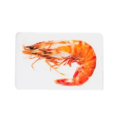 Décoration Murale Crevette Geante Sur Fond Blanc - 29 Cm X 20 Cm-Stigerwoods