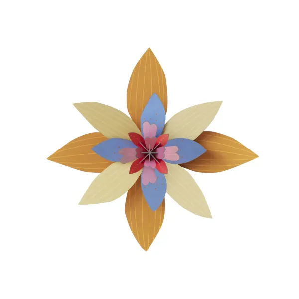 Décoration Murale Fleur Apricot Sorbet-Studio Roof Online