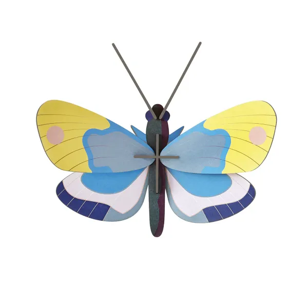 Décoration Murale Papillon Monarque Jaune En Carton Recycle-Studio Roof Outlet
