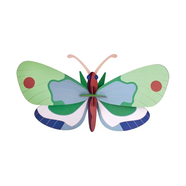 Décoration Murale Papillon Foret Menthe En Carton Recycle-Studio Roof Online