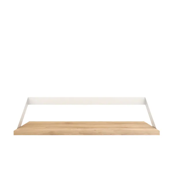 Etagere Ribbon En Chene Et Metal Blanc - L 70 Cm-Ethnicraft Sale