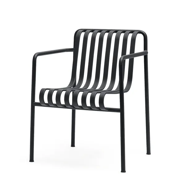 Fauteuil Dining Palissade En Acier Poudre - Anthracite-Hay Best
