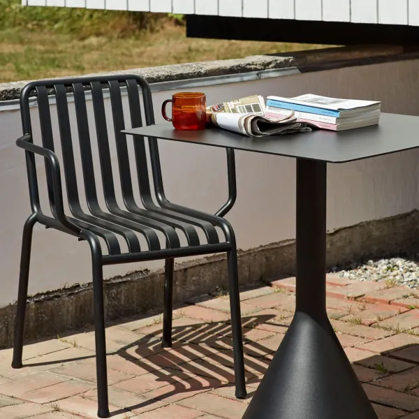 Fauteuil Palissade En Acier Poudre - Anthracite-Hay Outlet