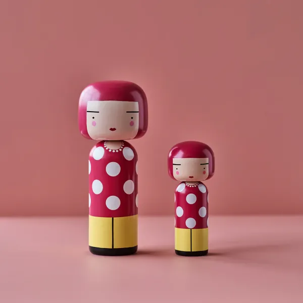 Figurine En Bois Kokeshi Sketch.Inc Dot-Lucie Kaas Discount