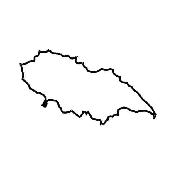 Frise Decorative Ile D'Yeu - Noir - 50 Cm-The Line