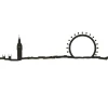 Frise Decorative Londres Noir-The Line Outlet
