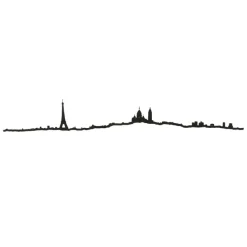Frise Decorative Paris Xl - Noir-The Line New