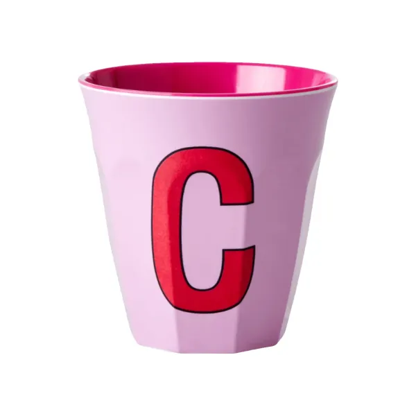 Gobelet Lettre C En Melamine - Rose-Rice Hot