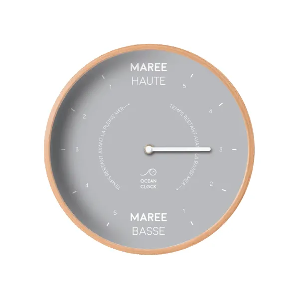 Horloge Des Marees Moon En Bois-Ocean Clock Clearance