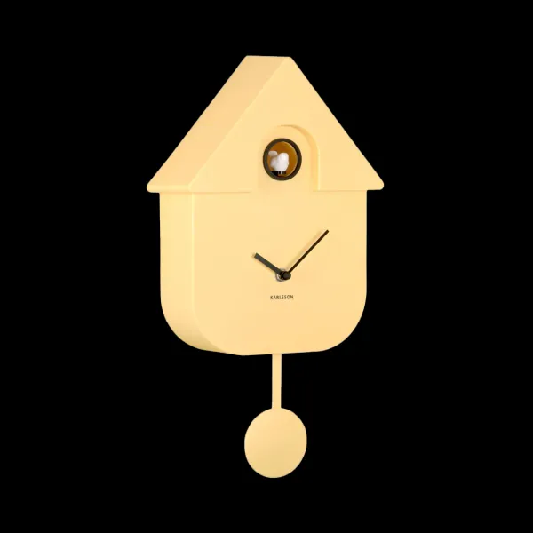 Horloge Modern Cuckoo - Jaune-Sélectionné par Fleux