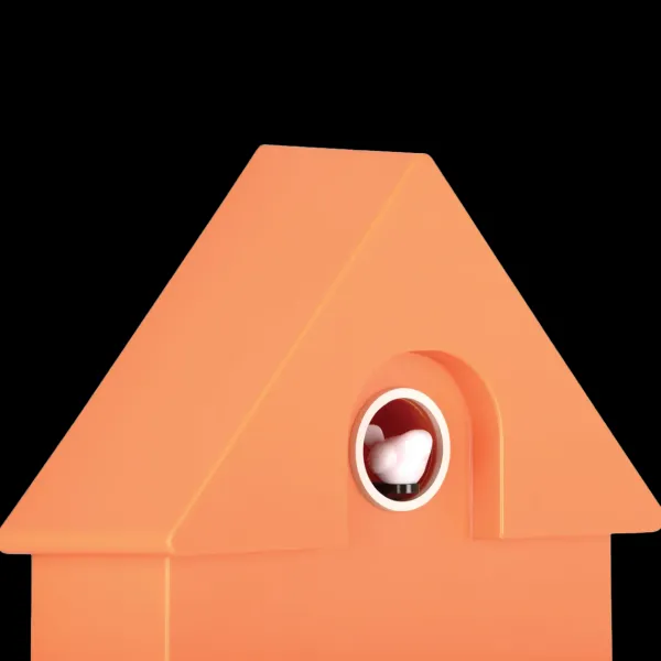 Horloge Modern Cuckoo - Orange-Sélectionné par Fleux New