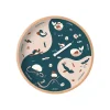 Horloge Semaine Pour Enfant En Bois - Bleu-Ocean Clock Sale