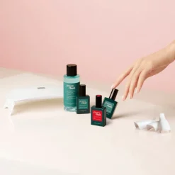 Kit Green Flash - Vernis Semi Permanent - Poppy Red-Manucurist Hot