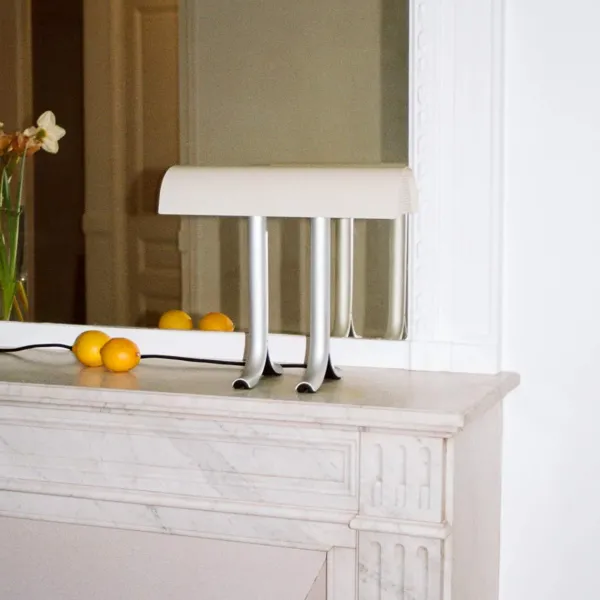 Lampe De Table Anagram - O 14 X H 32,5 Cm - Beige Riz-Hay Hot