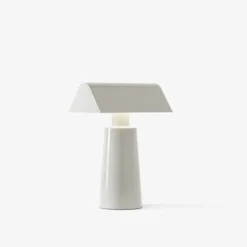 Lampe De Table Caret Mf1 H 22Cm - Gris Soie-And Tradition Online