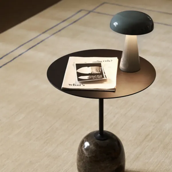 Lampe De Table Como Sc53 H 21Cm - Bleu Pierre-And Tradition Outlet