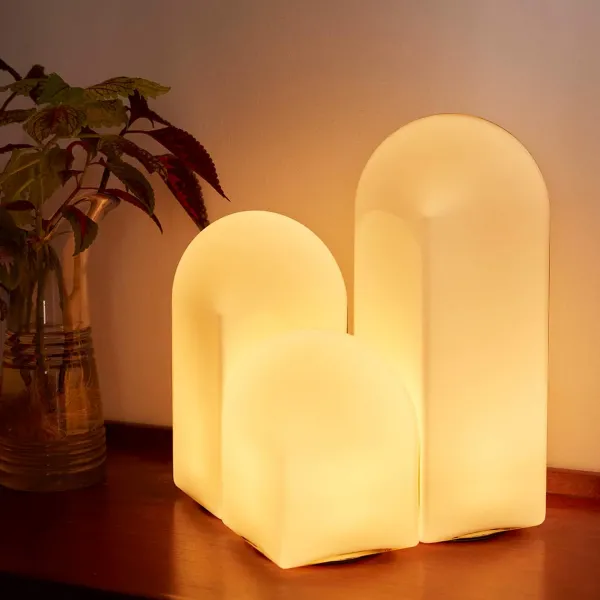 Lampe De Table Parade - O 15,5 X H 32 Cm - Blanc-Hay Discount