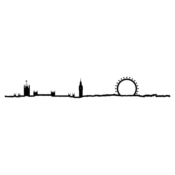 Mini Frise Decorative Londres - Noir - 19 Cm-The Line Sale