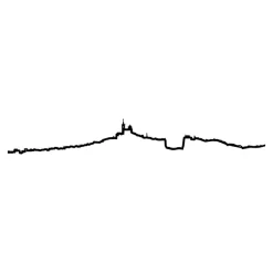 Mini Frise Decorative Marseille - Noir - 19 Cm-The Line Sale