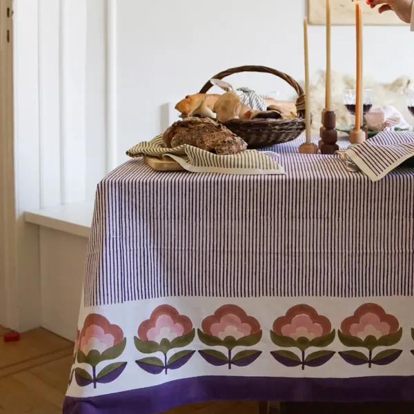 Nappe Bonnard - 170 Cm X 250 Cm - Violet-Sélectionné par Fleux Online