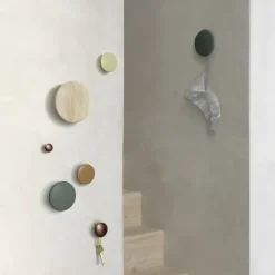 Patere The Dots - Bois Vert Fonce-Muuto New