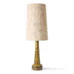 Pied De Lampe Retro En Gres - Moutarde-HK Living New